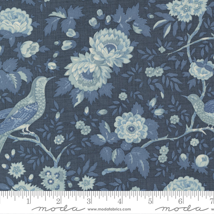 Moda Bleu De France - Bird Floral Indigo
