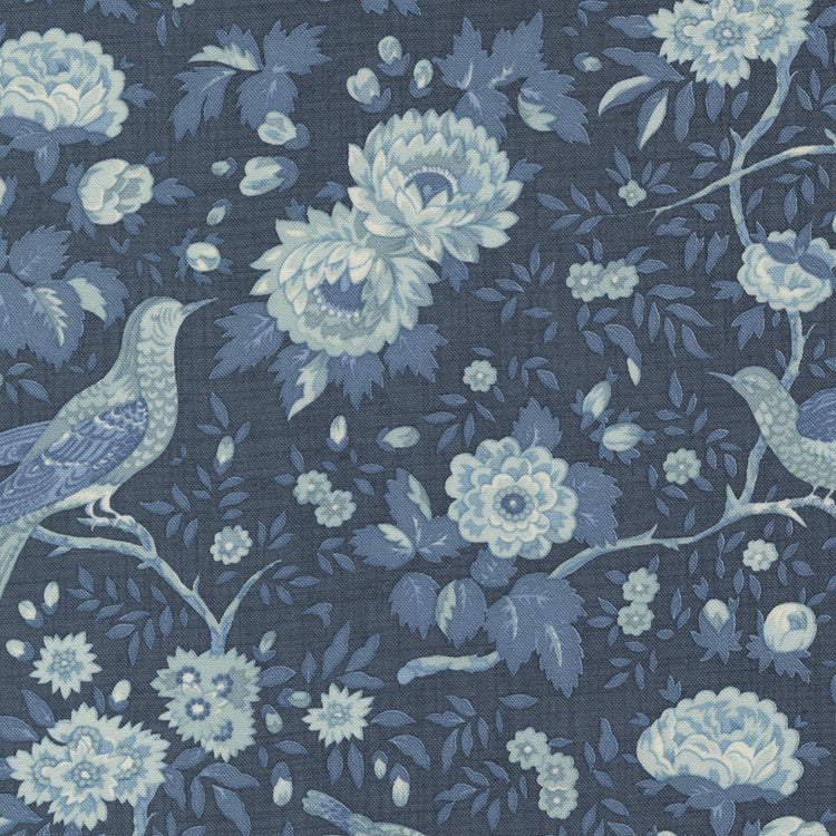 Moda Bleu De France - Bird Floral Indigo