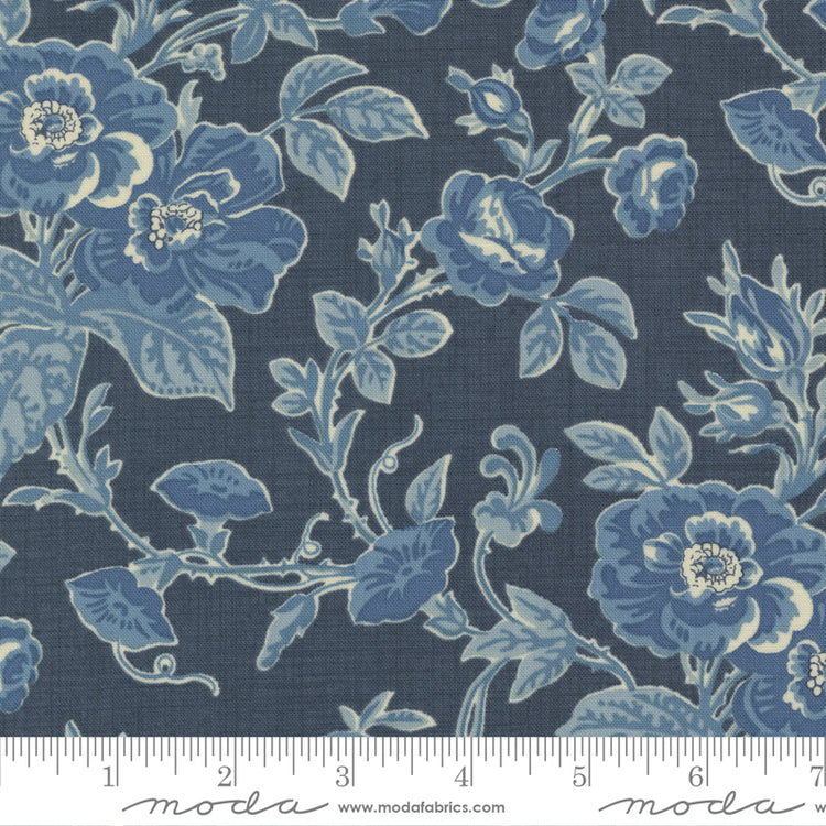 Moda Bleu De France - Large Floral Indigo