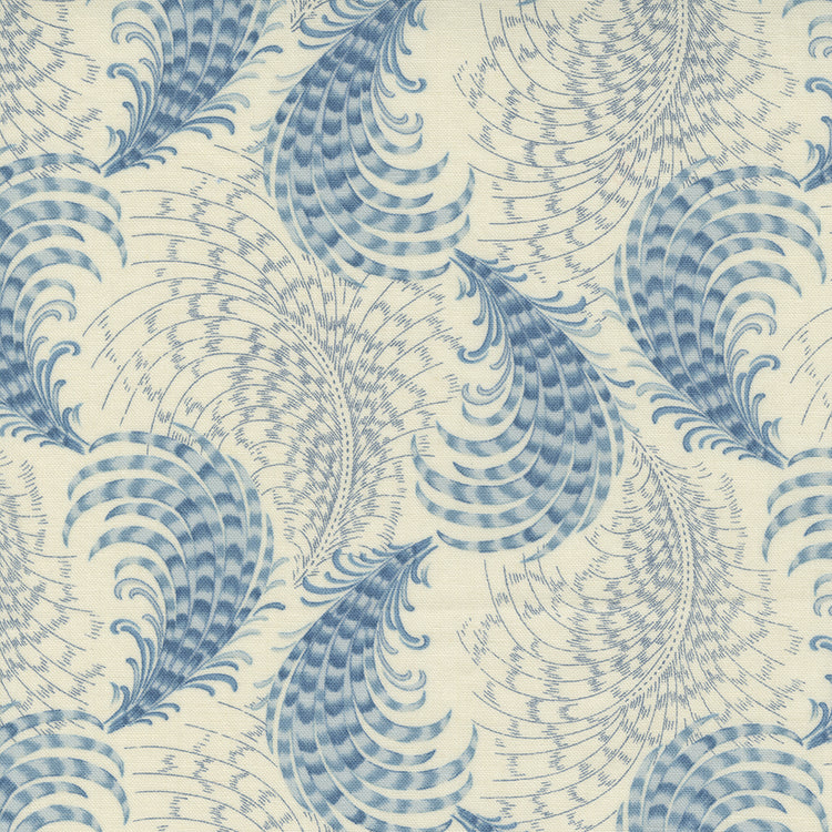 Moda Bleu De France - Feathers Pearl