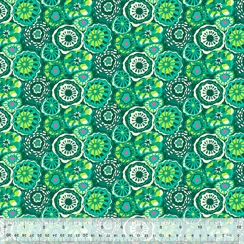 Sally Kelly - Atlantis - Anemones Emerald