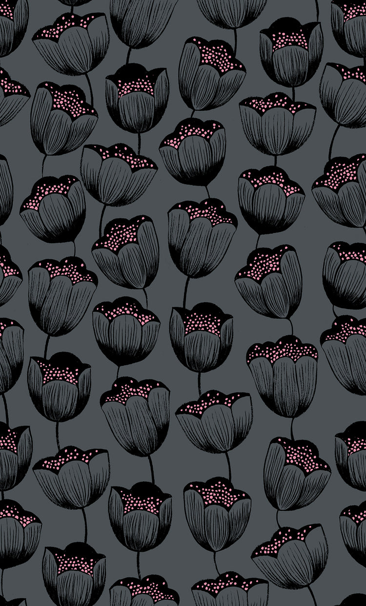 Ruby Star Society Firefly - Magic Tulips Dark Grey