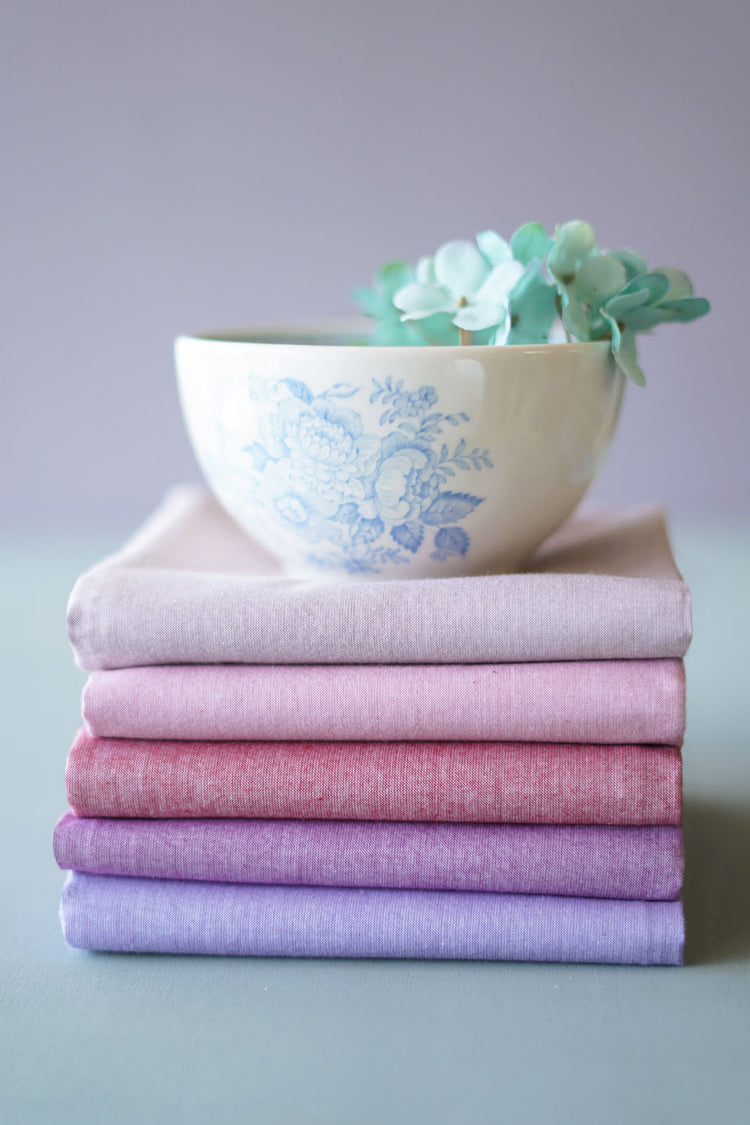 Tilda Chambray Basics 5 Fat Quarters Warm Colours