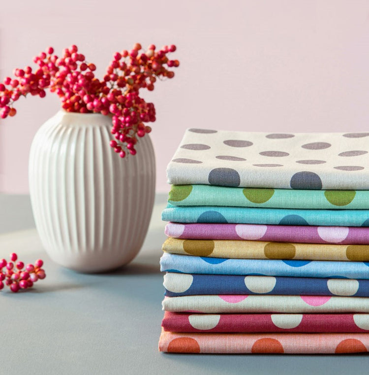 Tilda Chambray Dots Pink
