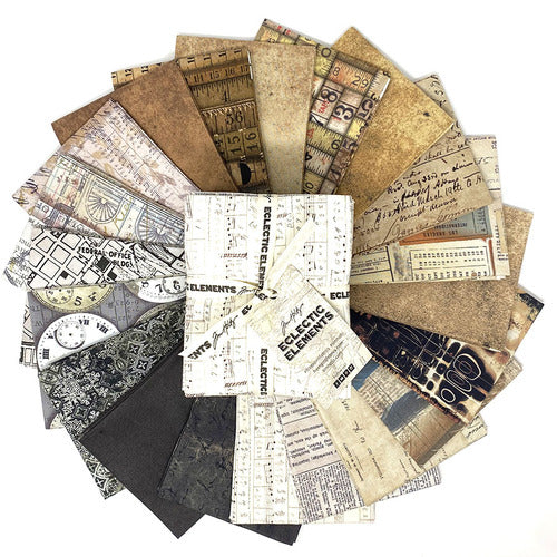Tim Holtz Eclectic Elements Fat Quarter Pack Neutrals