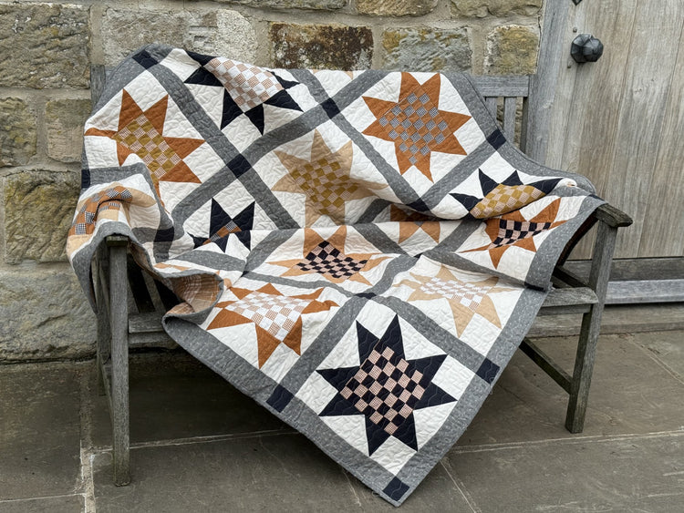 A Beautiful Thing - Checkmate Sawtooth Star Quilt Kit - Pre-Order Due End August 2026