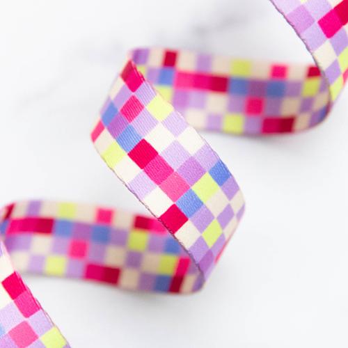 Ruby Star Society 1" Wide Webbing - Pixels