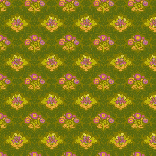 Andover - Alison Glass - Camp Kitschy Lala - Courtyard in Olive