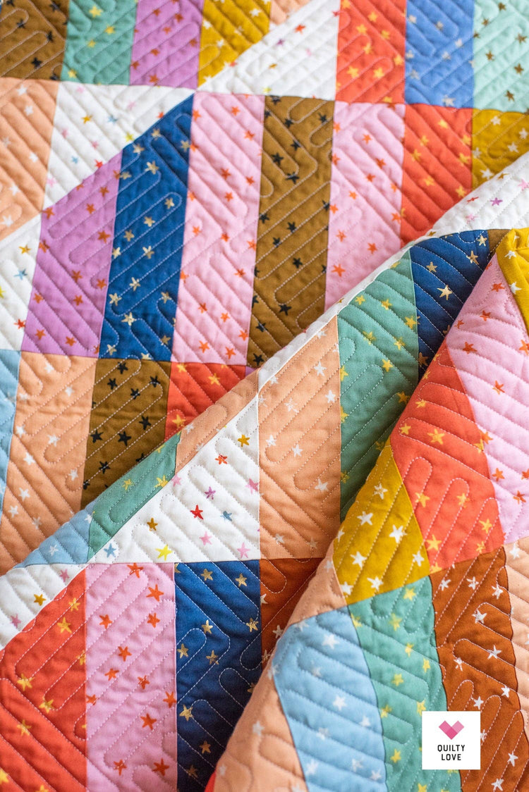 Quilty Love Happy Stripes Quilt Pattern