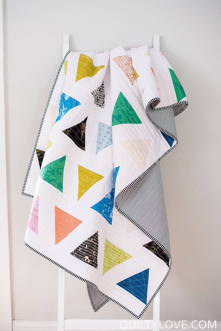 Quilty Love Triangle Pop Quilt Pattern
