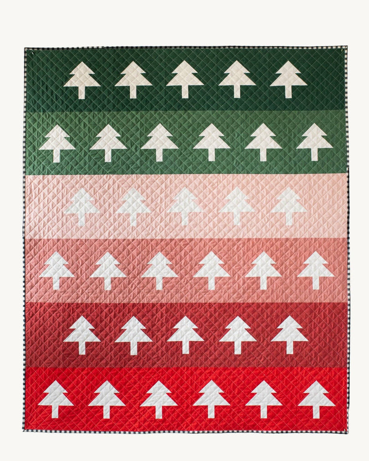 Quilty Love Tree Rows Quilt Pattern