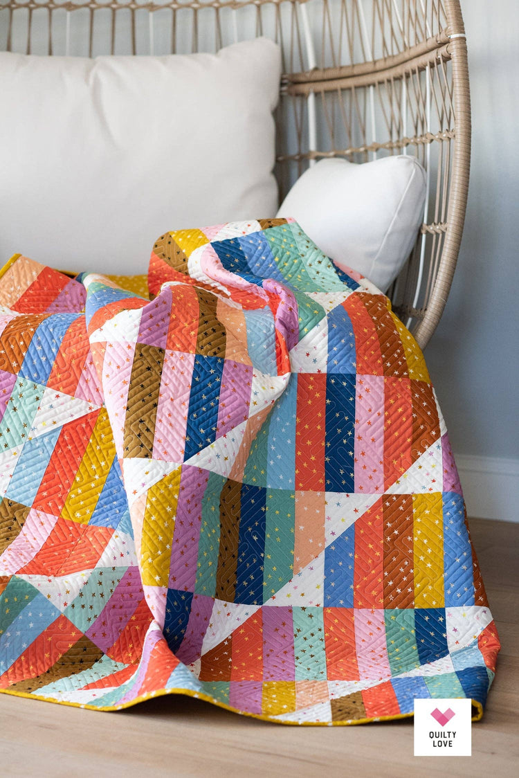 Quilty Love Happy Stripes Quilt Pattern
