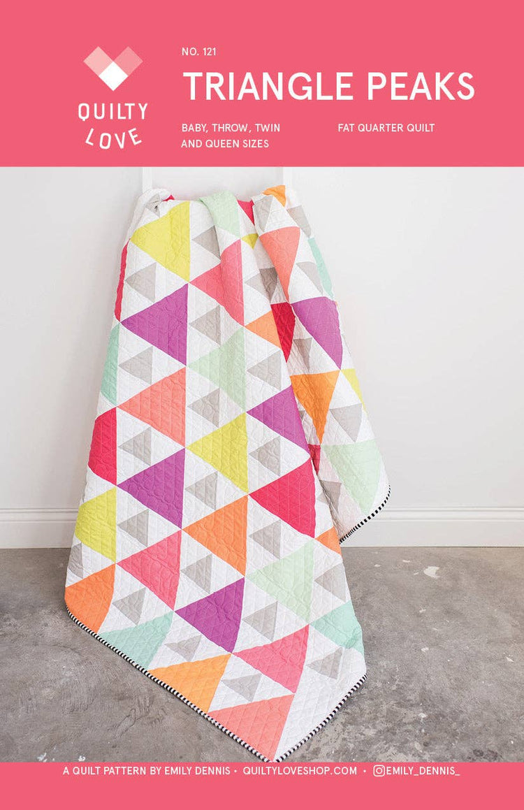 Quilty Love Triangle Peaks Quilt Pattern