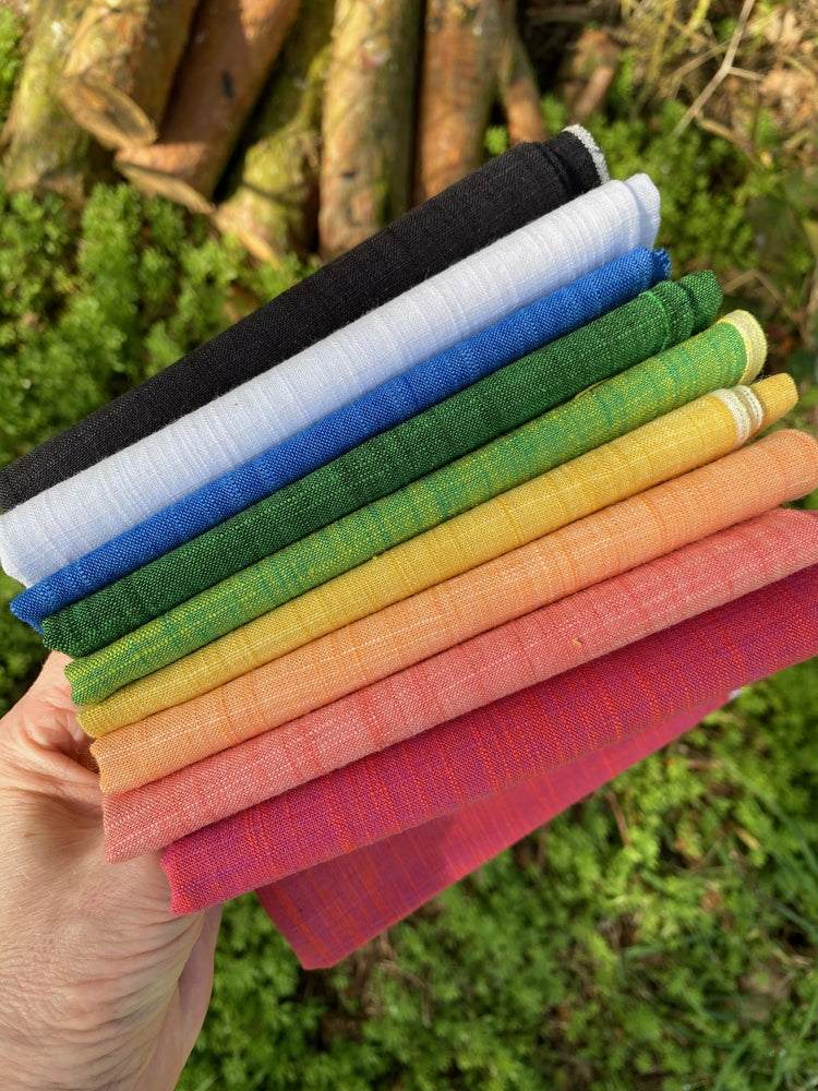 Jo Avery Curated Fabric Bundle - 9 Fat Eighths - Handloom - Paintbox - Due End September 2026