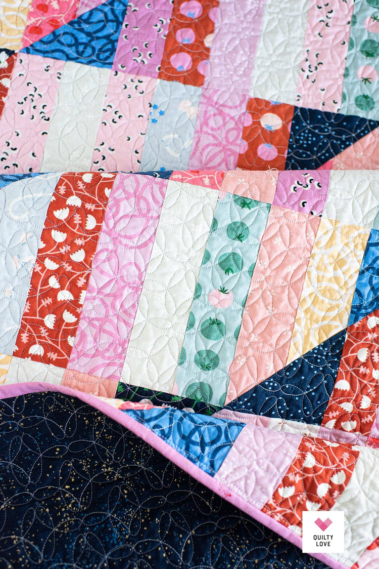 Quilty Love Happy Stripes Quilt Pattern