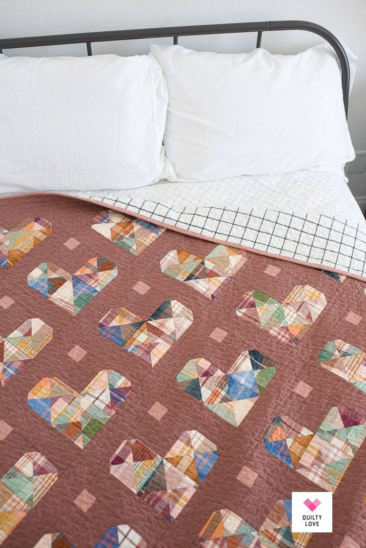 Quilty Love Heart Gems Quilt Pattern