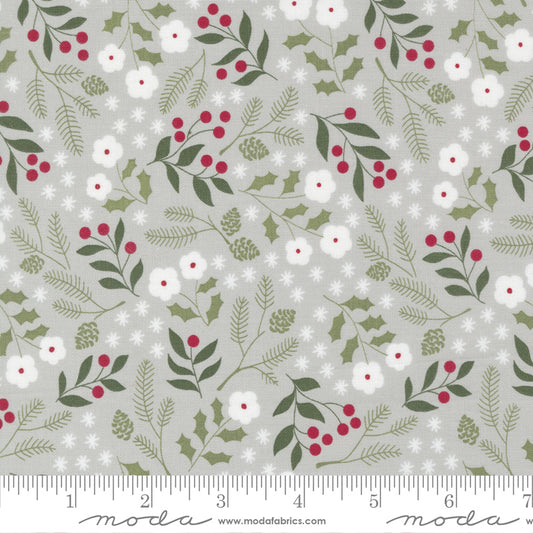 Moda Christmas Eve -  Winter Botanical - Silver