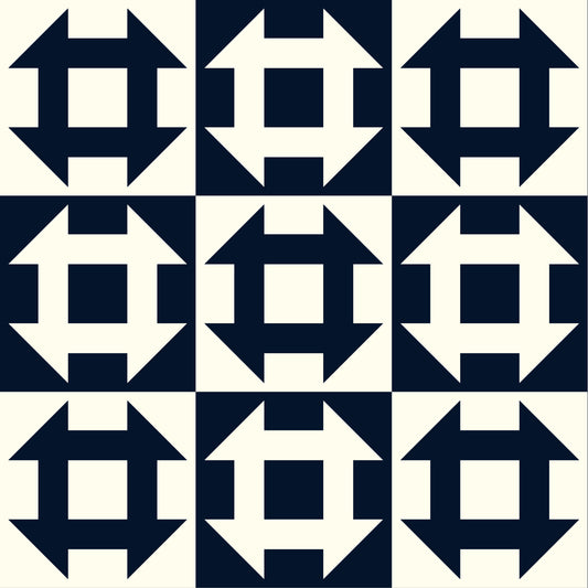 Whistler Studios - Perfect Points II - Churn Dash - Navy