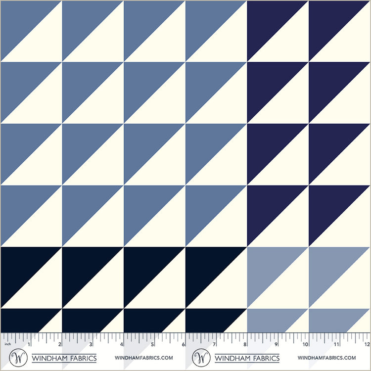Whistler Studios - Perfect Points II - Half Square Triangles - Blues