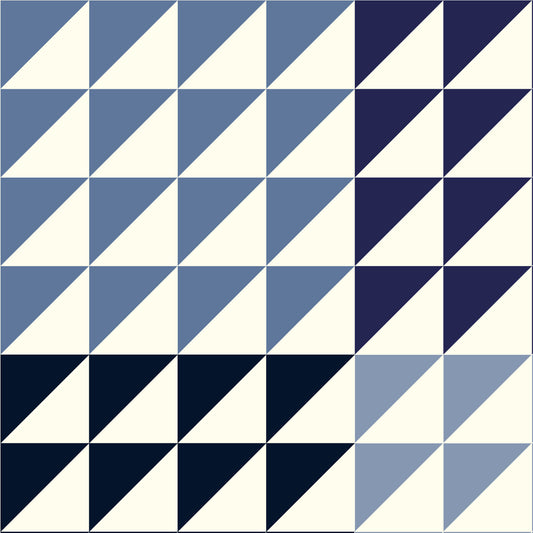 Whistler Studios - Perfect Points II - Half Square Triangles - Blues