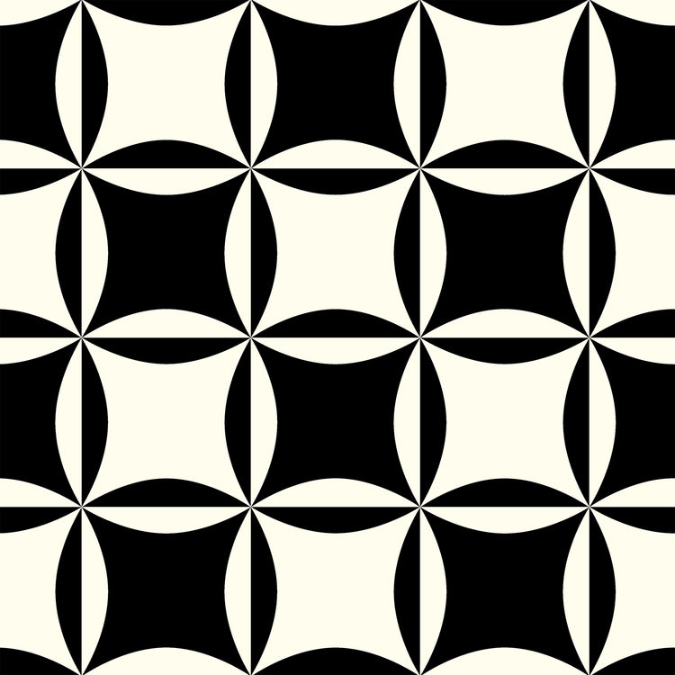 Whistler Studios - Perfect Points II - Cathedral Windows - Black Canvas