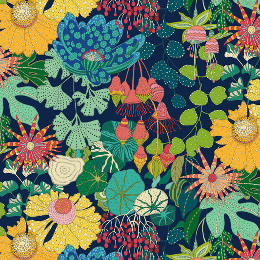 Sally Kelly - Sunshine - Peony Park - Indigo