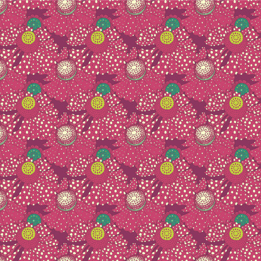 Sally Kelly - Sunshine - Polka Flower - Plum