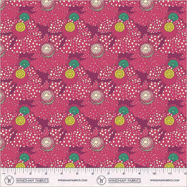Sally Kelly - Sunshine - Polka Flower - Plum