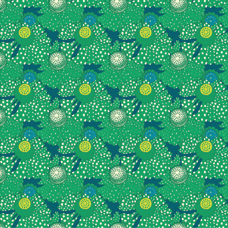Sally Kelly - Sunshine - Polka Flower - Chlorophyll