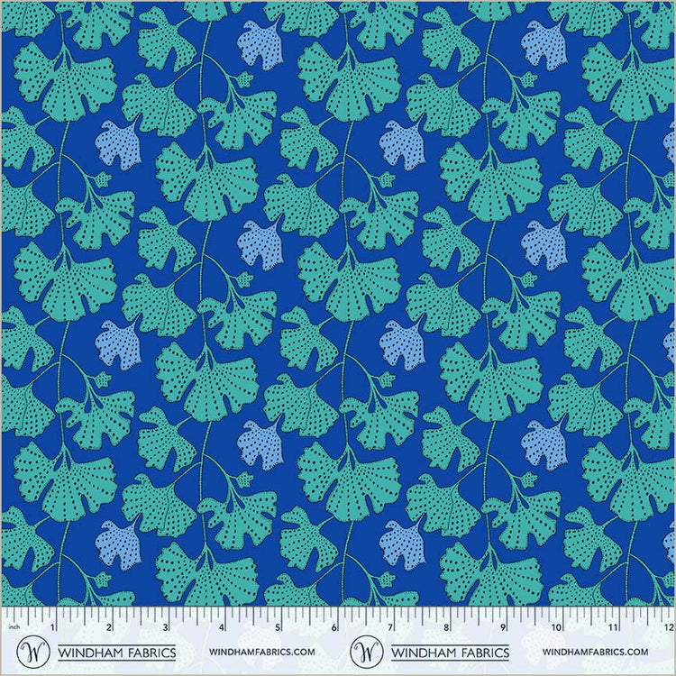 Sally Kelly - Sunshine - Ginkgo - Cerulean