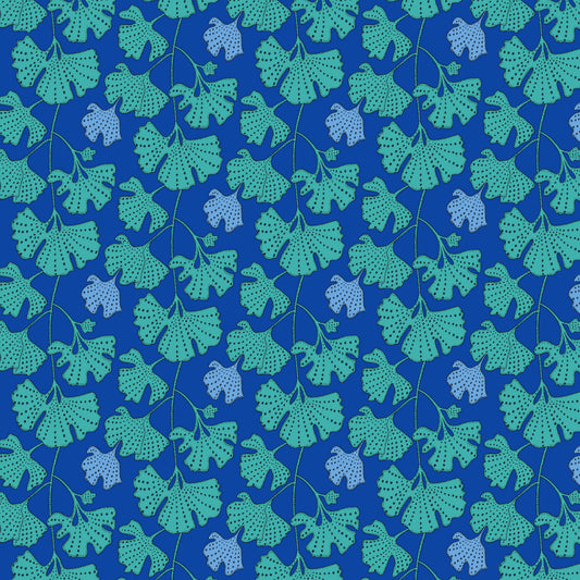 Sally Kelly - Sunshine - Ginkgo - Cerulean