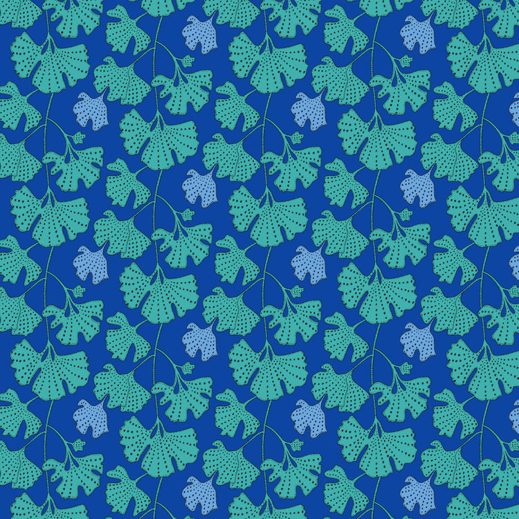 Sally Kelly - Sunshine - Ginkgo - Cerulean