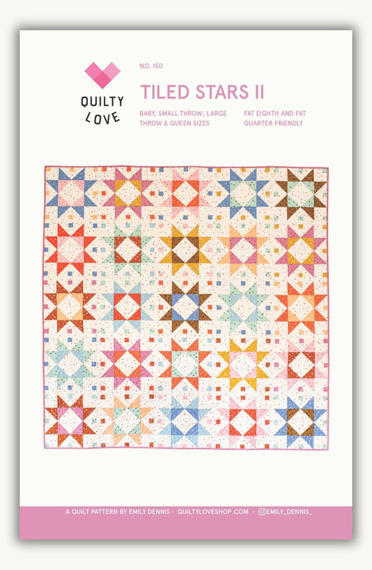 Quilty Love Tiled Stars II Quilt Pattern