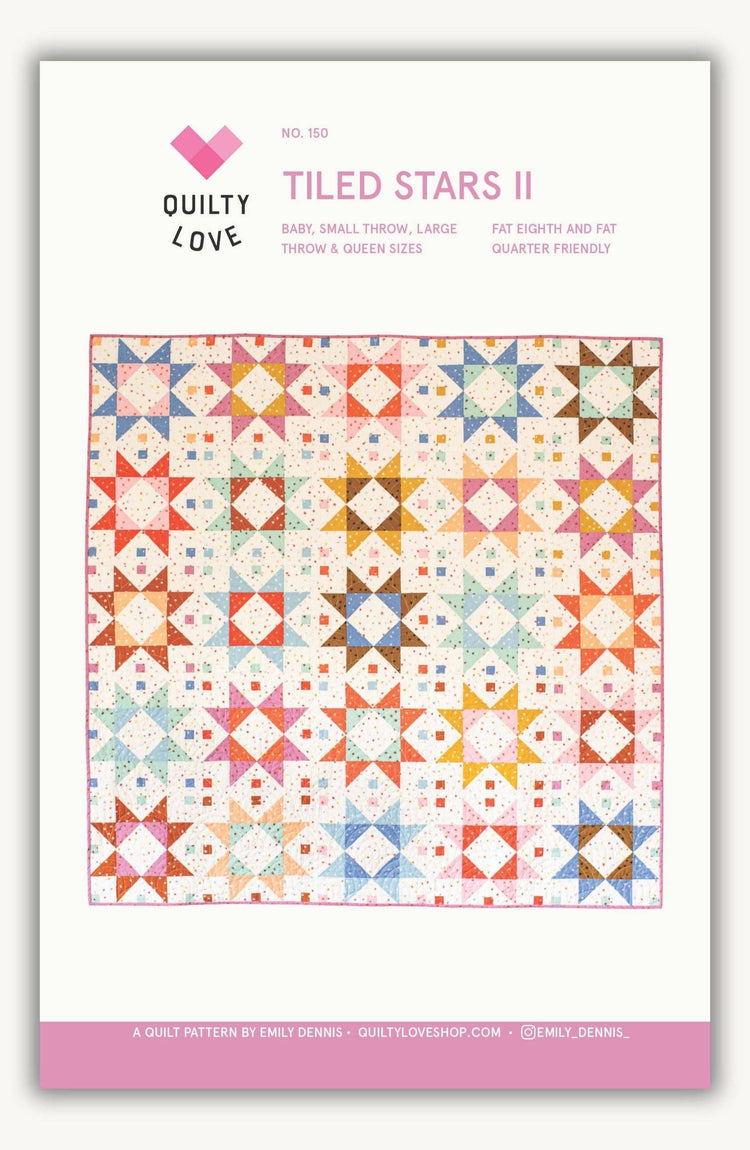 Quilty Love Tiled Stars II Quilt Pattern