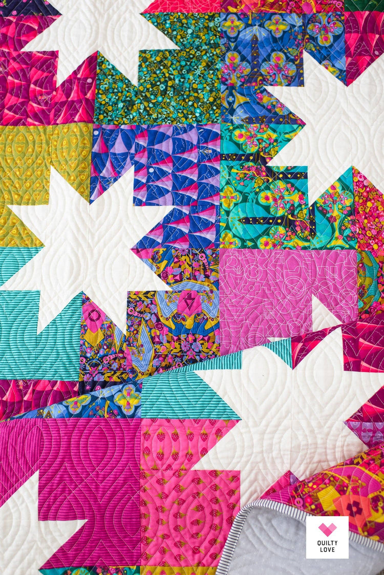 Quilty Love Star Pop II Quilt Pattern