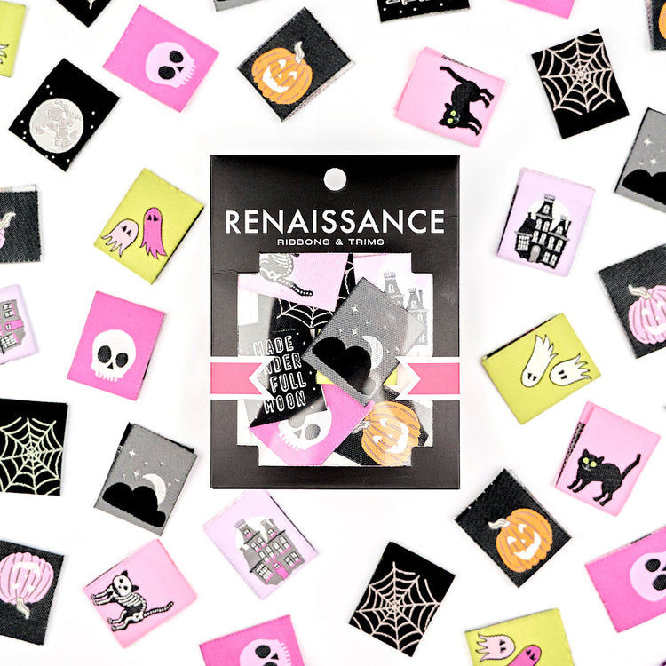 Renaissance Ribbons Sew In Labels - Spooky Night