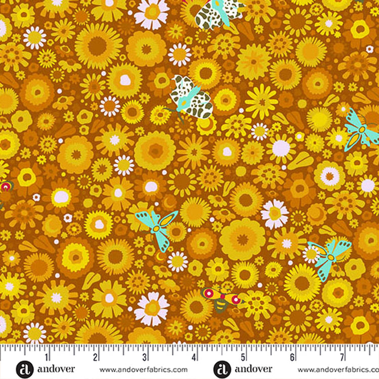 Andover - Alison Glass - Camp Kitschy Lala - Daisy Field Marigold