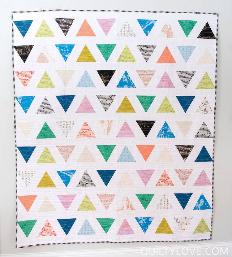 Quilty Love Triangle Pop Quilt Pattern