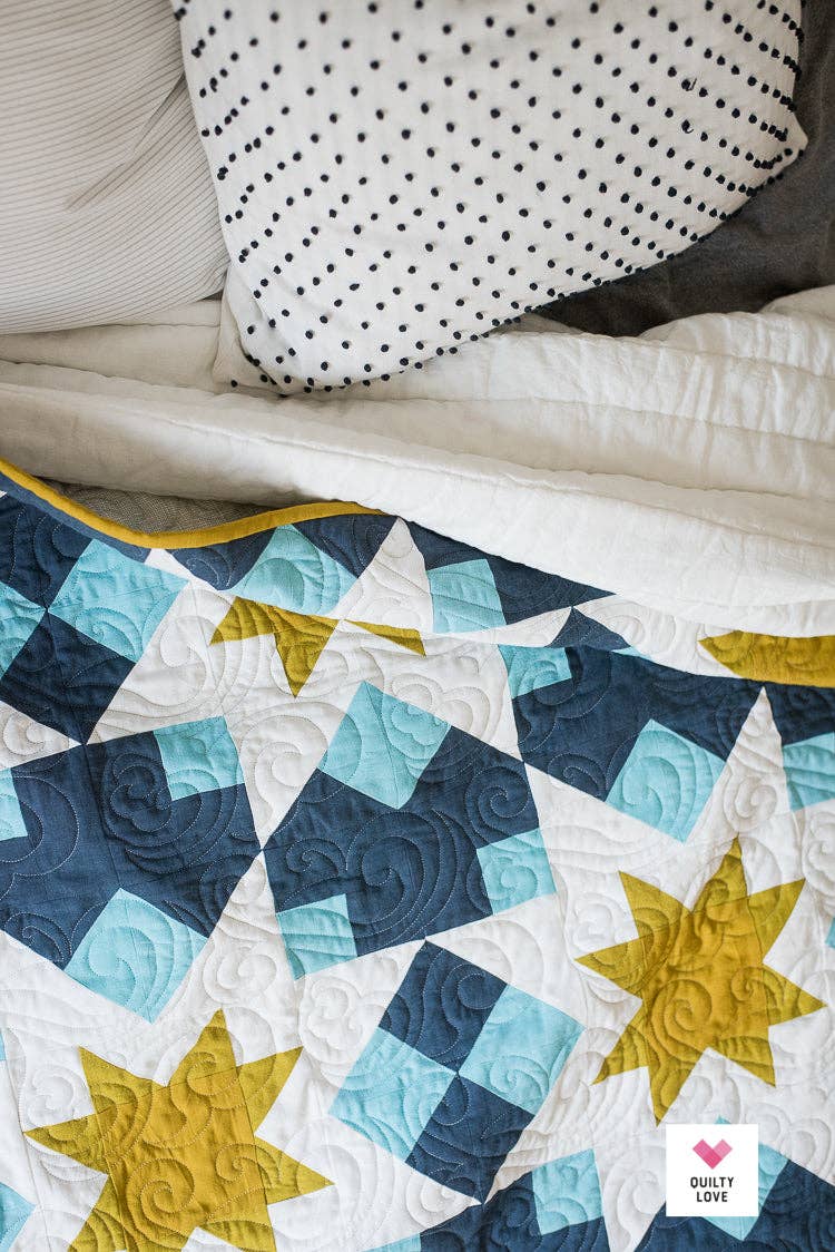 Quilty Love Night Stars Quilt Pattern