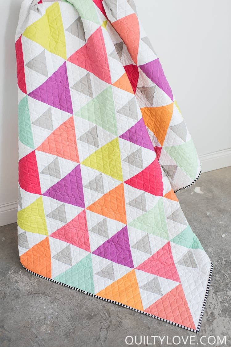 Quilty Love Triangle Peaks Quilt Pattern