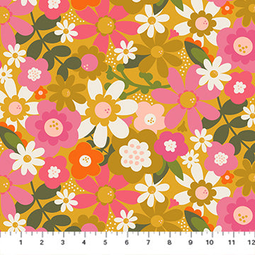 Sarah Hearts - Joyful June - Ochre Floral