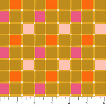 Sarah Hearts - Joyful June - Ochre Gingham