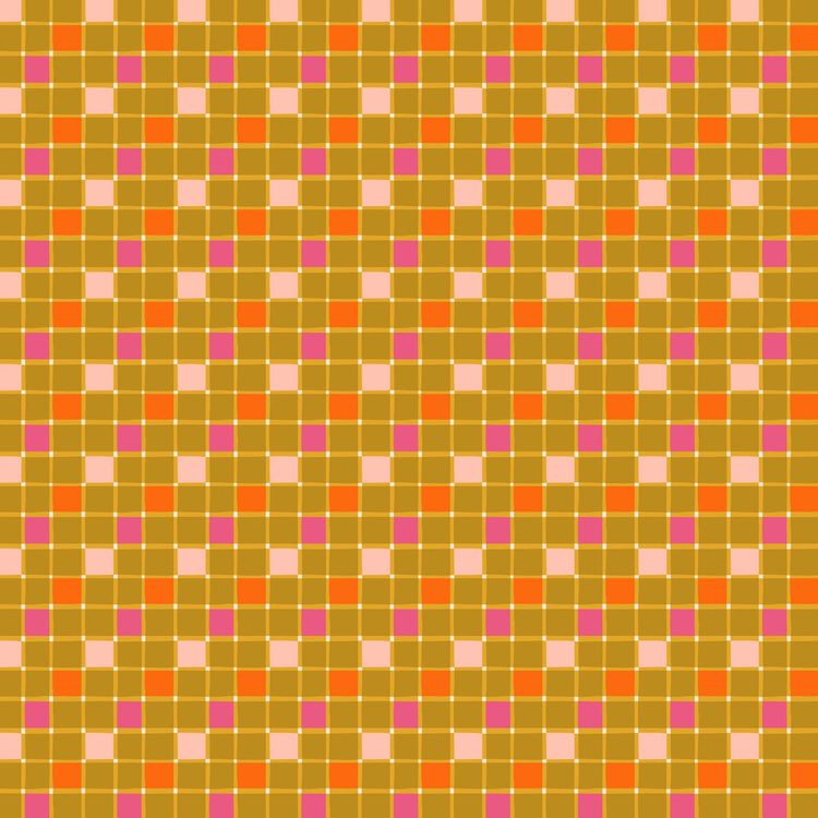 Sarah Hearts - Joyful June - Ochre Gingham