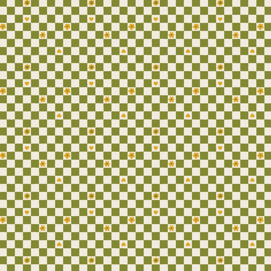 Sarah Hearts - Joyful June - Green Checks