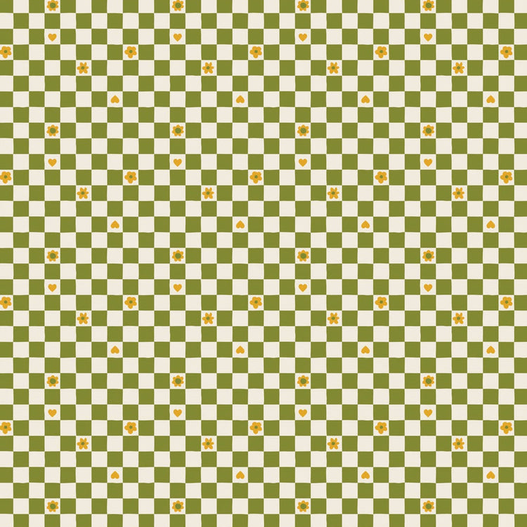 Sarah Hearts - Joyful June - Green Checks