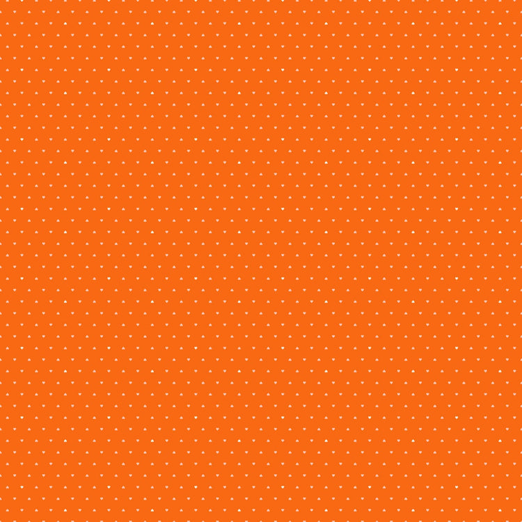 Sarah Hearts - Joyful June - Orange Ditsy Hearts