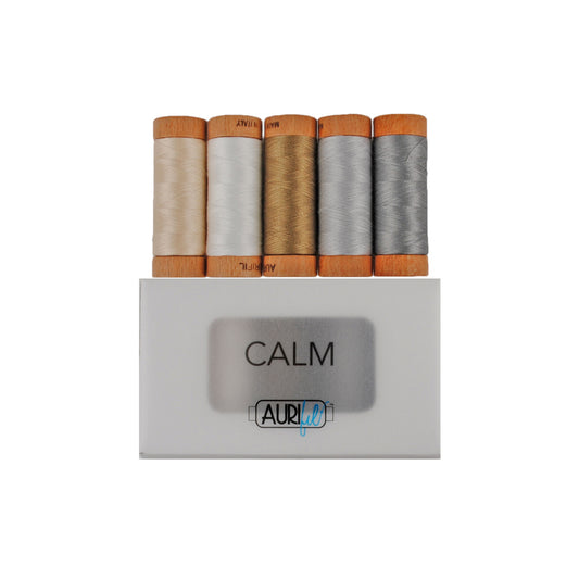 Aurifil Calm House Collection 80wt Thread 5 Pack