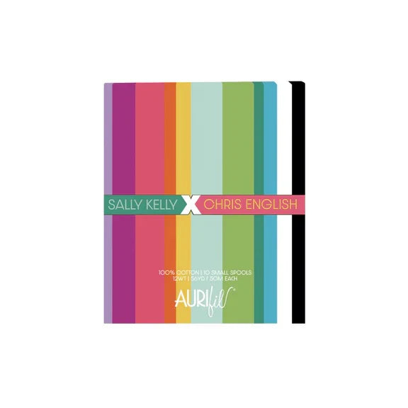 Aurifil Sally Kelly X Chris English 10 Spool Pack - 12wt