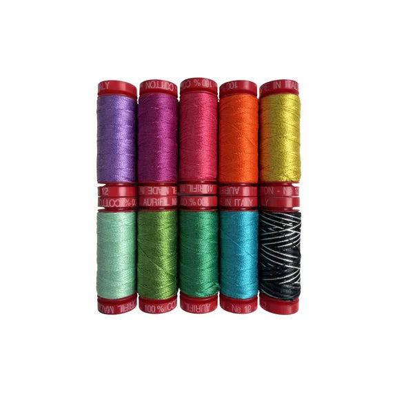 Aurifil Sally Kelly X Chris English 10 Spool Pack - 12wt