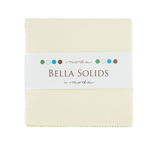 Moda Bella Solids 5" Charm Pack - White Bleached